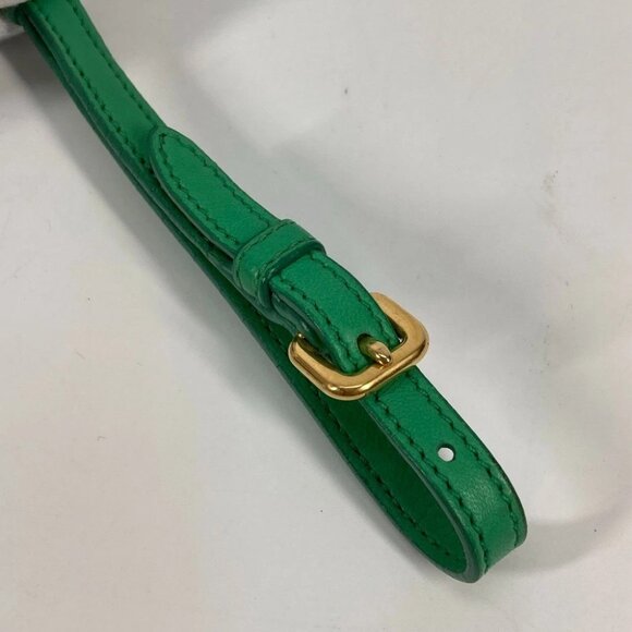 PRADA Cosmetics Pouch logo With strap Clutch bag Nylon Green - Picture 3 of 16